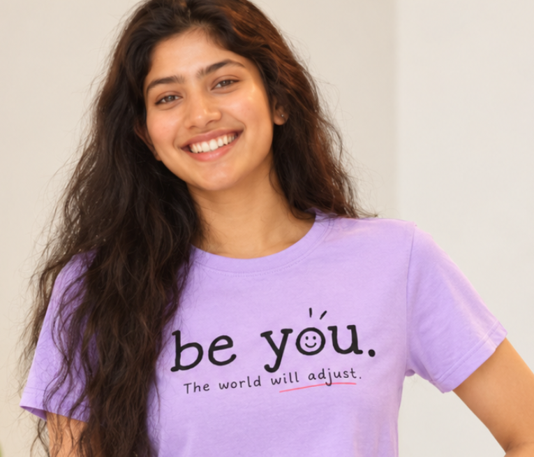 Be You crop tee - model 3