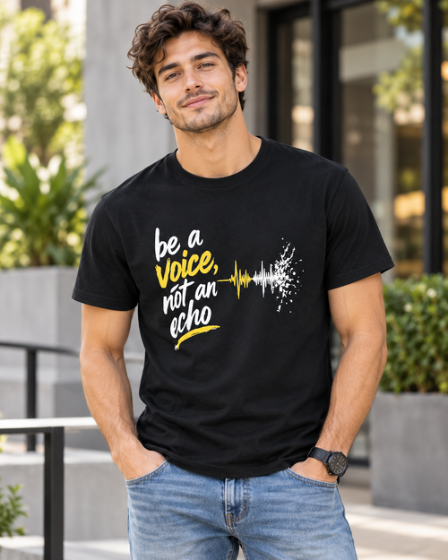 Be a Voice regular t-shirt Black - model (boy)
