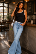 Contrast Trim Padded Tank Top