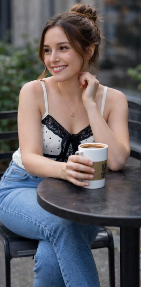 Black and white crop top
