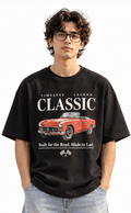 Classic Mustang Red Car oversized t-shirt - model