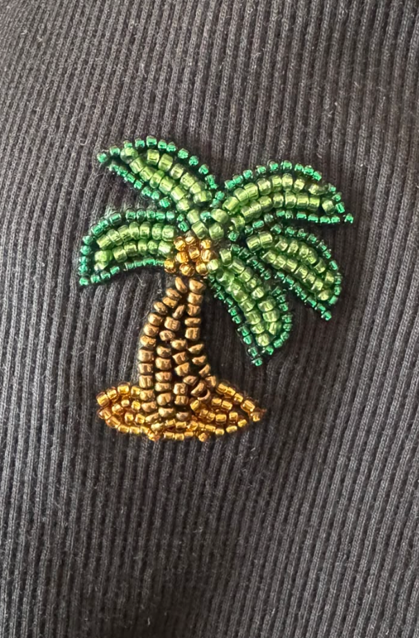 Coconut Tree tank top - flat lay