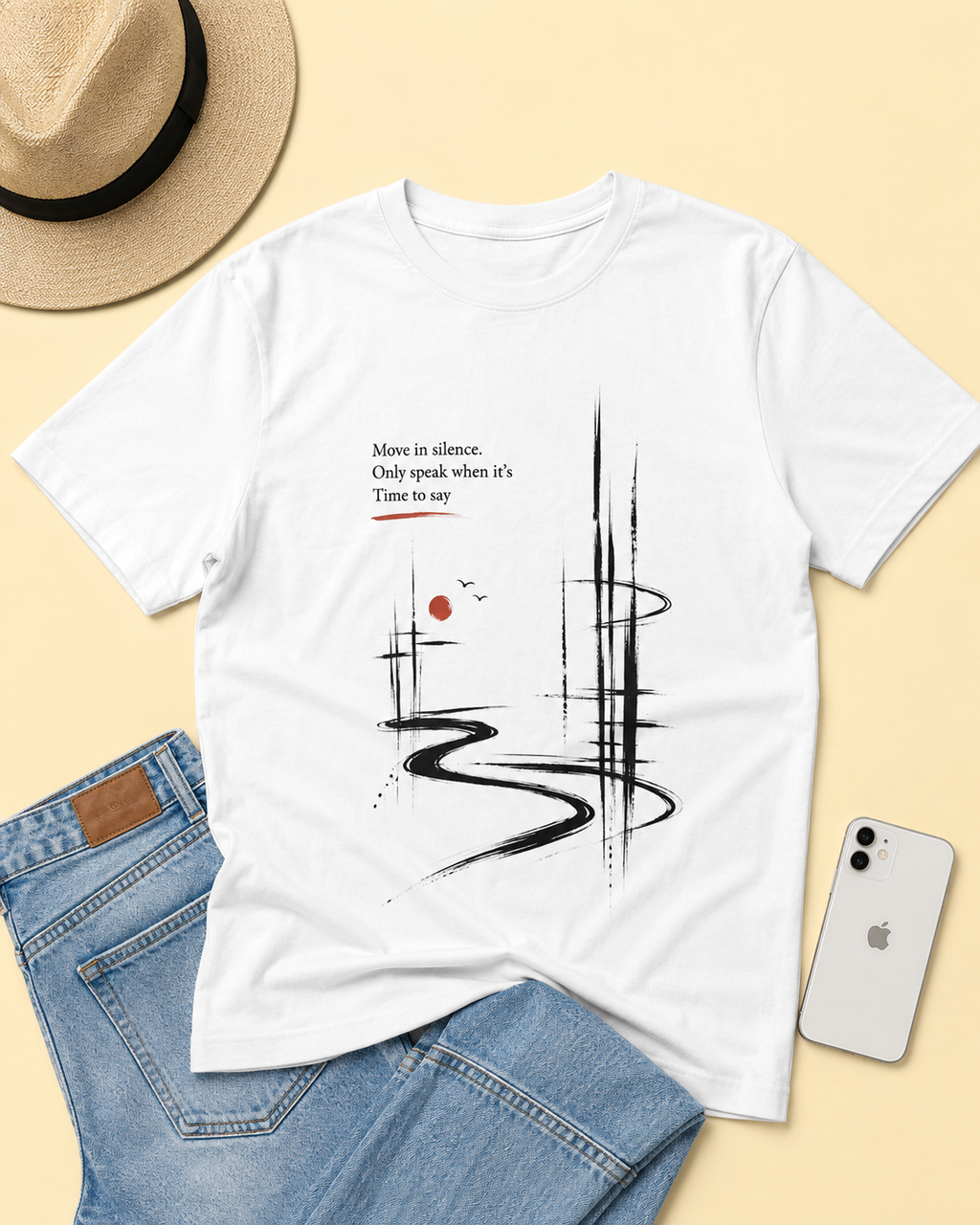 Move in Silence regular t-shirt - flat lay