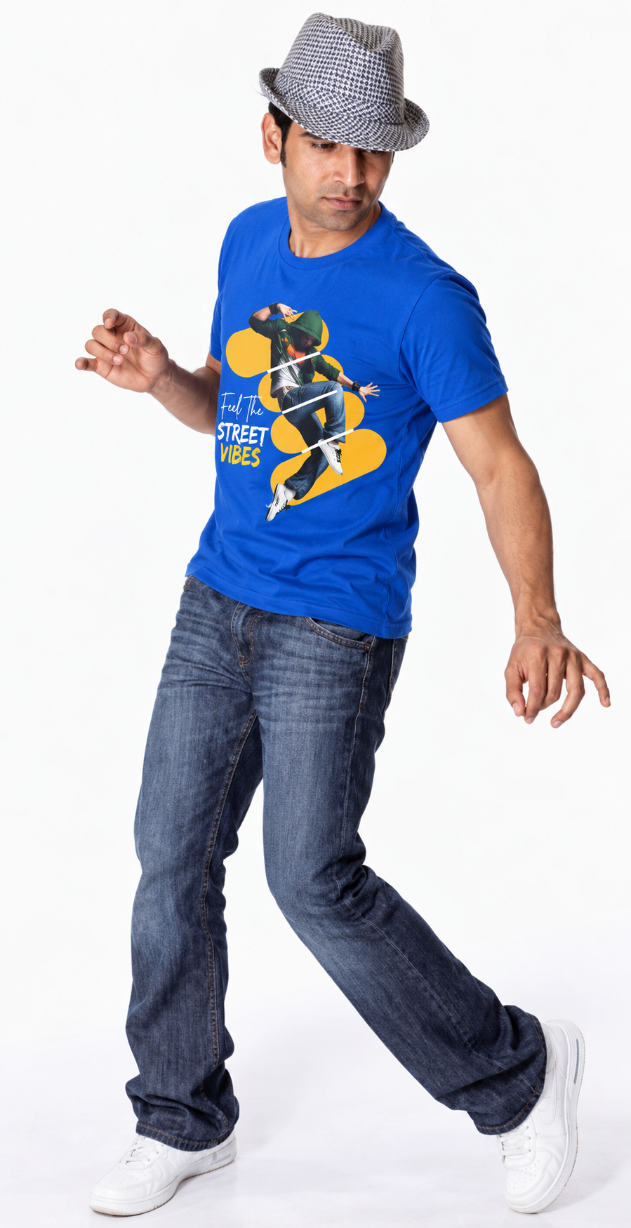 Street Dance regular t-shirt Blue - model (boy)