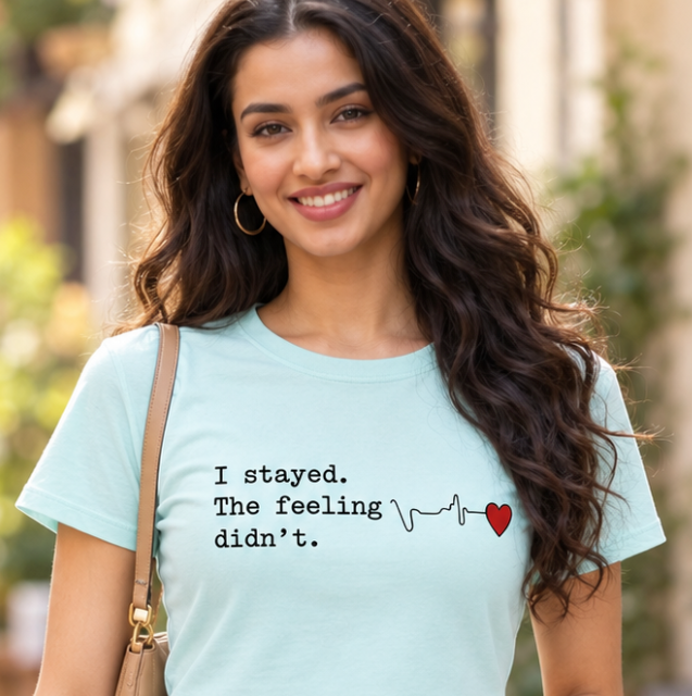 The Feeling Didn't crop tee - model 3
