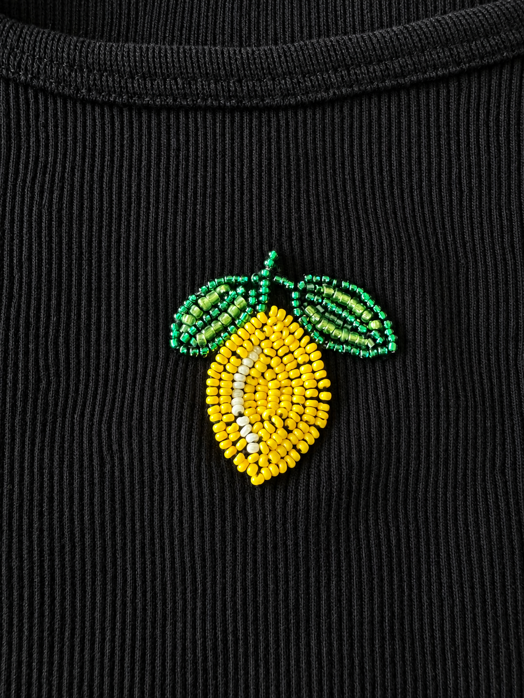 Lemon tank top - flat lay