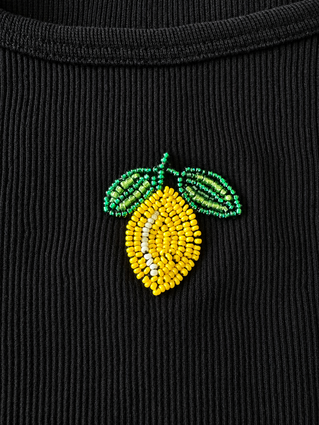 Lemon tank top - flat lay