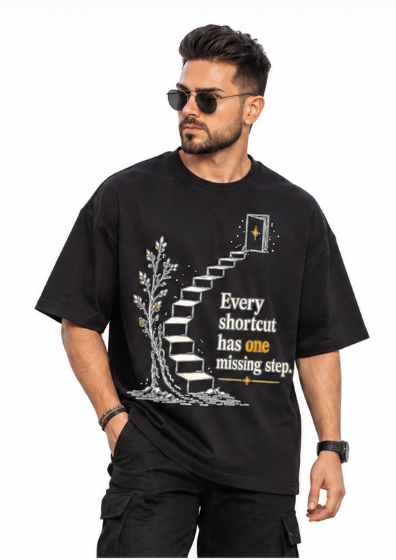 Missing Step oversized t-shirt - model