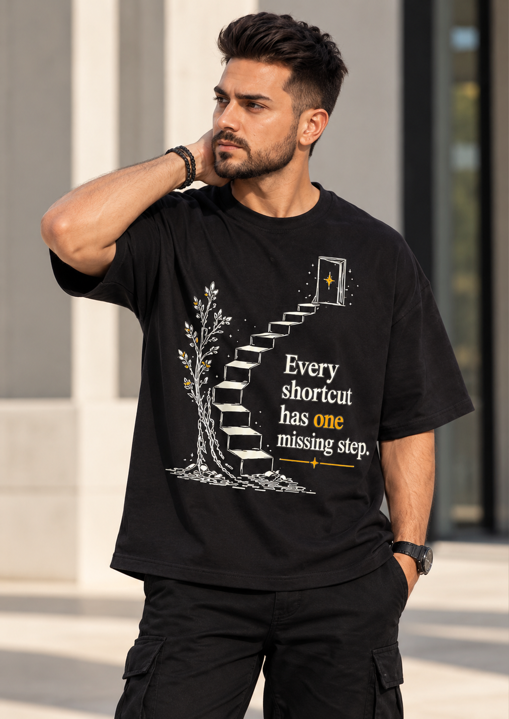 Missing Step oversized t-shirt - lifestyle