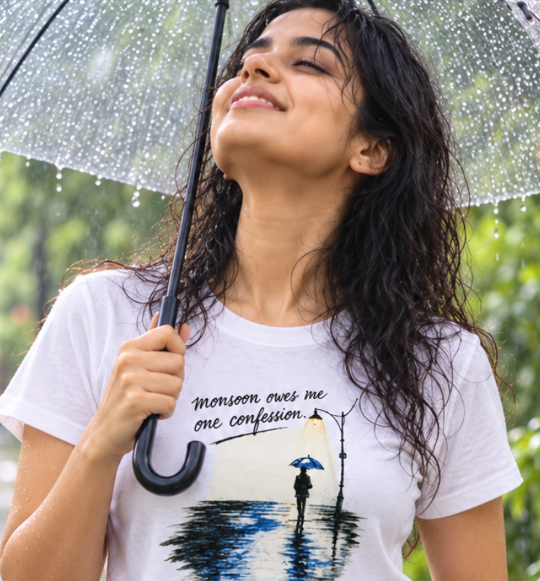 Monsoon crop tee - model 2