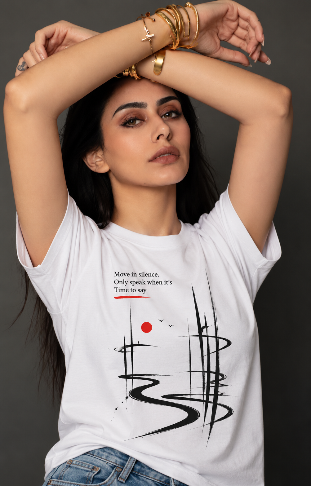 Move in Silence regular t-shirt - model (girl)