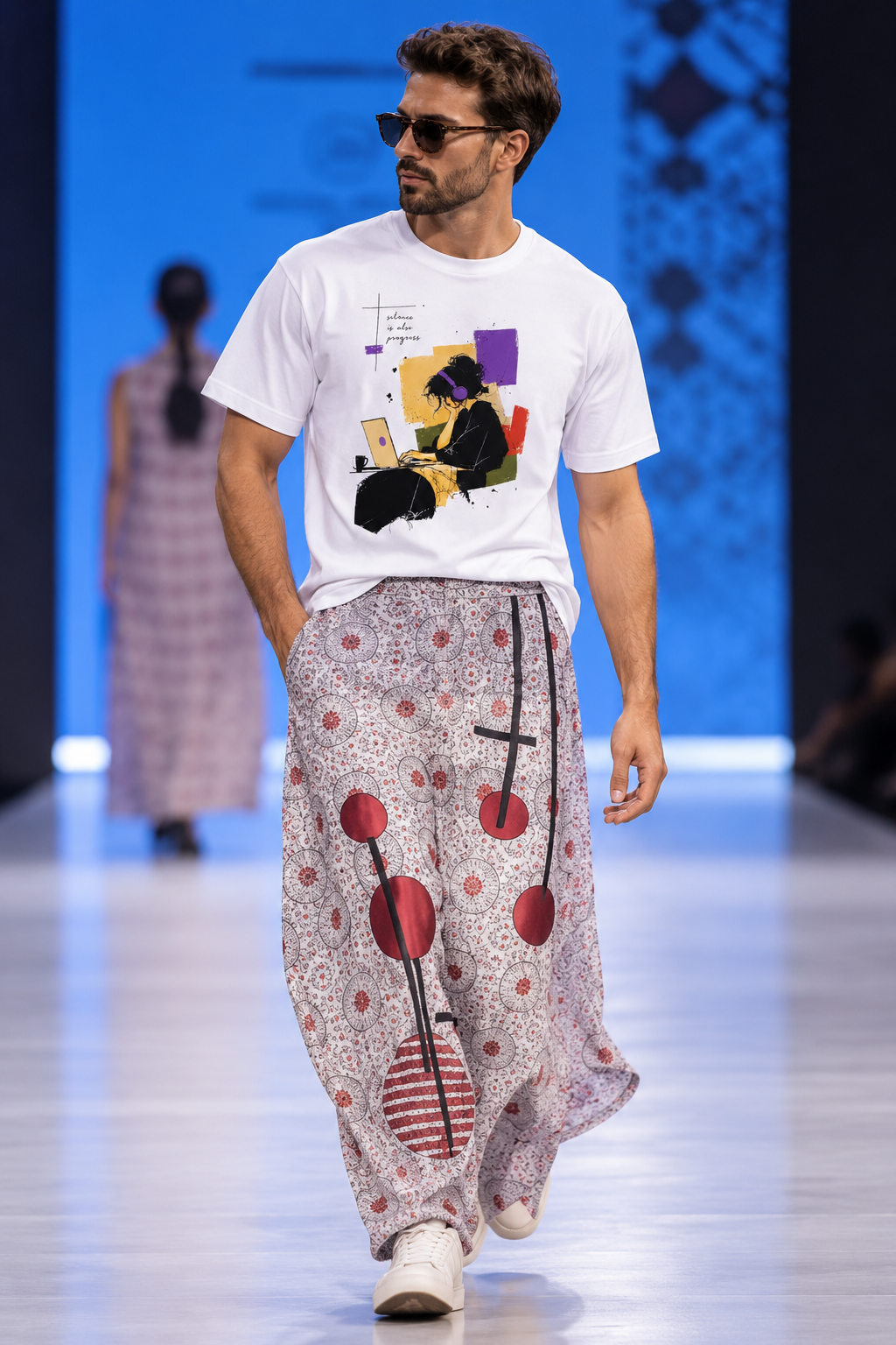 Silent Girl regular t-shirt White - model (boy)