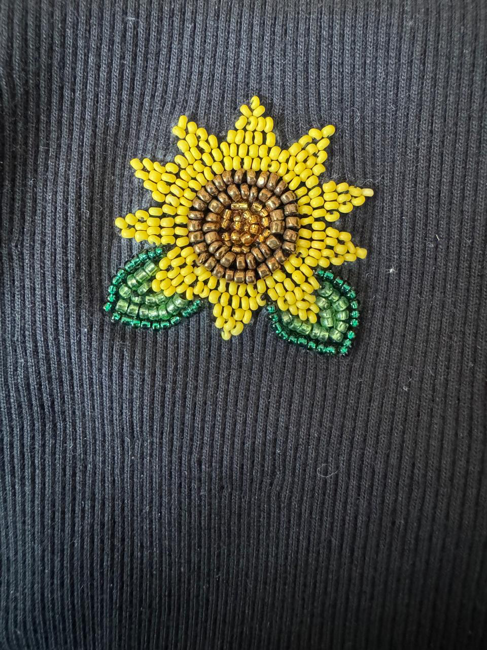 Sunflower tank top - flat lay