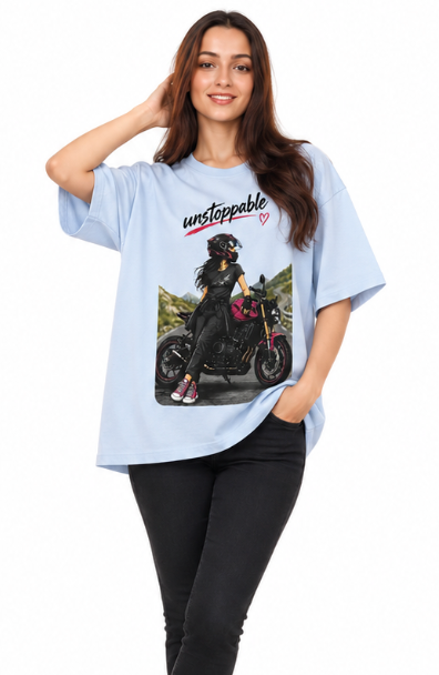 Unstoppable oversized t-shirt - model