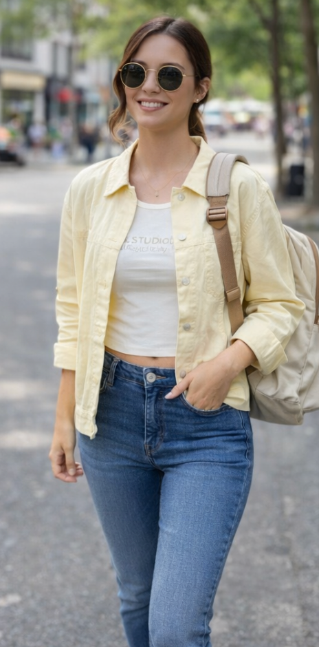 White top and Yellow Shirt
