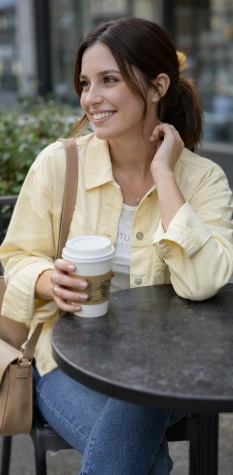 White top and Yellow Shirt