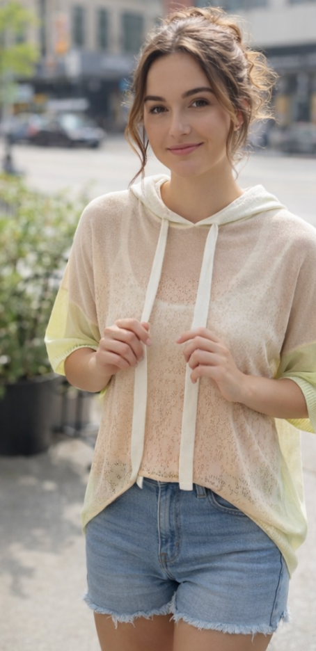 Yellow & Orange half sleeve top