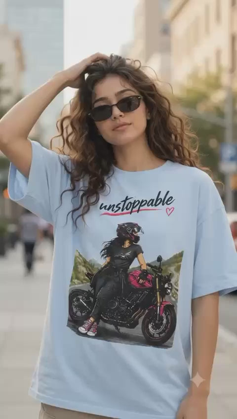 Unstoppable oversized t-shirt - video