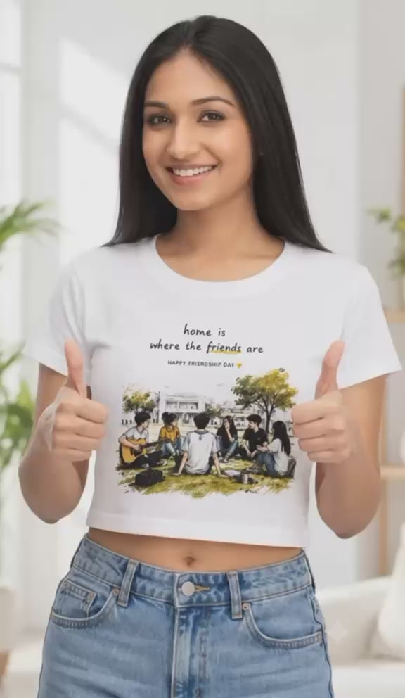 Friendship crop tee - video