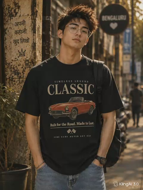 Classic Mustang Red Car regular t-shirt - video