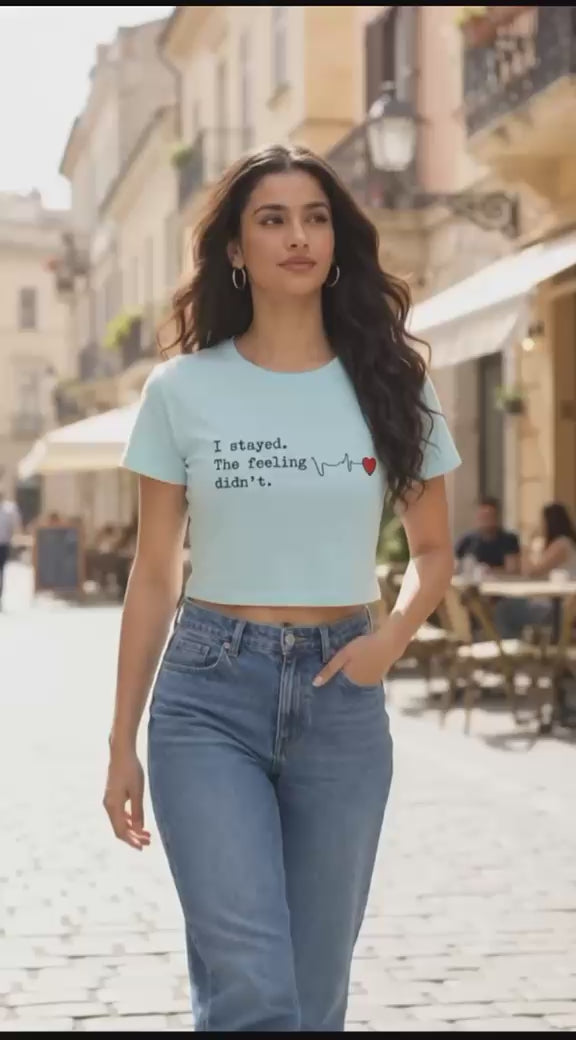 The Feeling Didn't crop tee - video