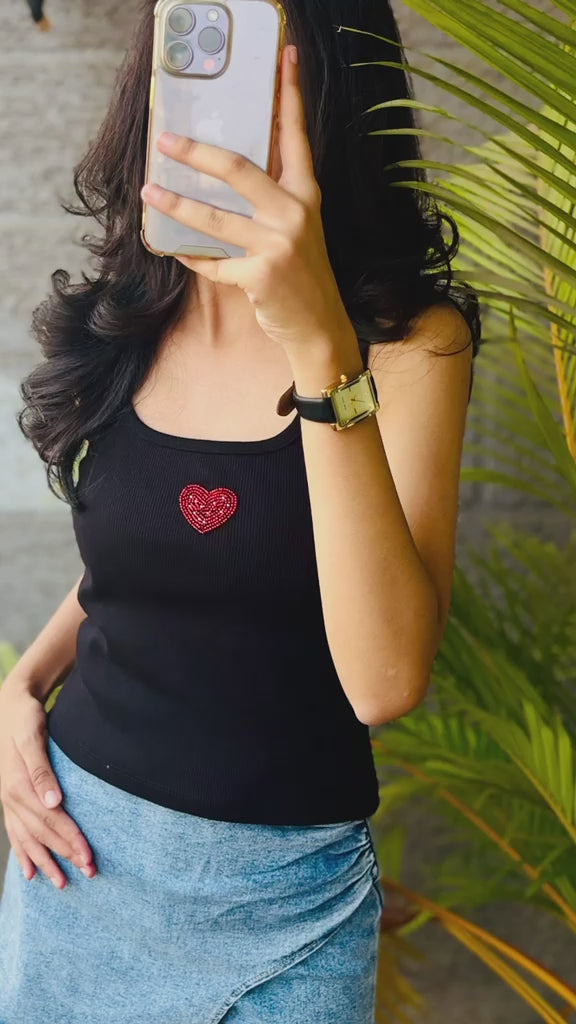 Red Heart tank top - video