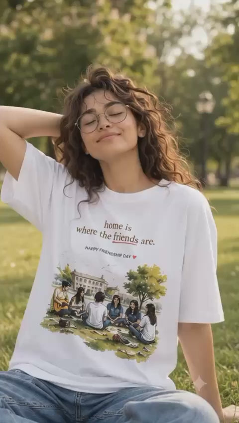 Friendship oversized t-shirt - video
