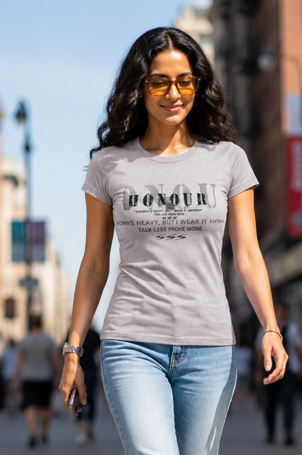 Graphic Print Padded Body-fit T-Shirt